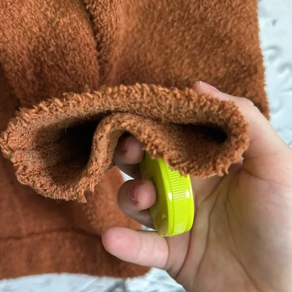 Fuzzy teddy bear shacket jacket - Picture 5 of 6